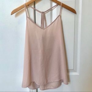 Abercrombie Blush Pink Strappy Tank Top (XS)